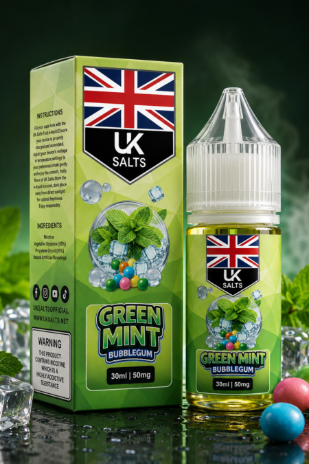 GREEM MINT BUBBLEGUM- Uk Salts